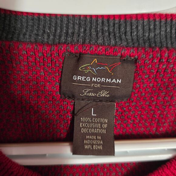 Greg Norman for Tasso Elba Men's Golf Sweater Chandler Bing Size Large - Picture 2 of 3